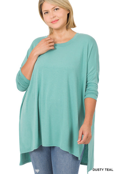 Winter blue plus top