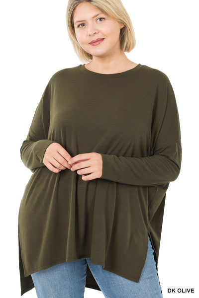 Hunter green plus top