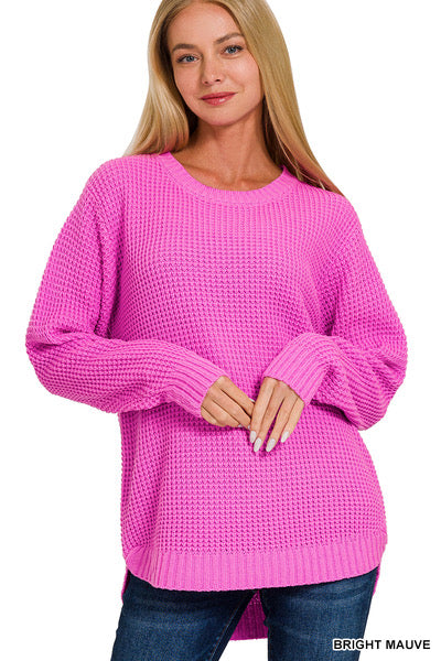 Pink knit sweater