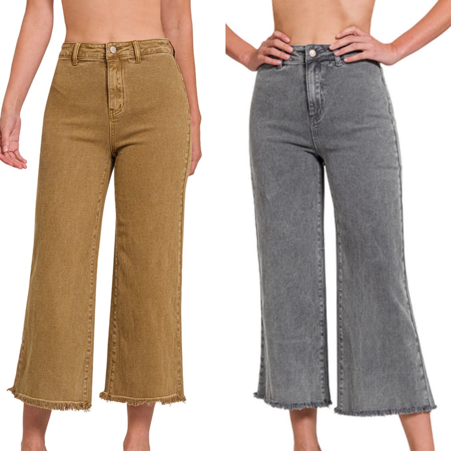 Mocha washed denim