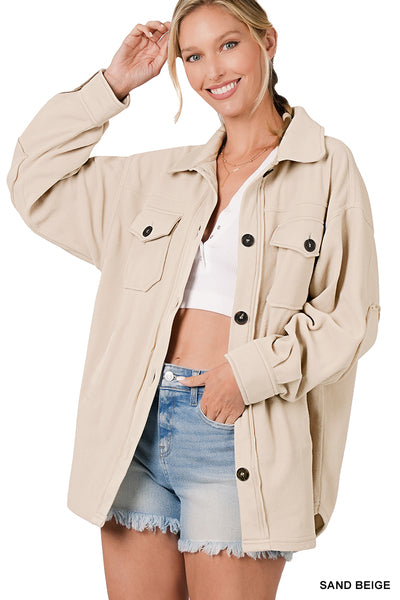 Beige Shacket
