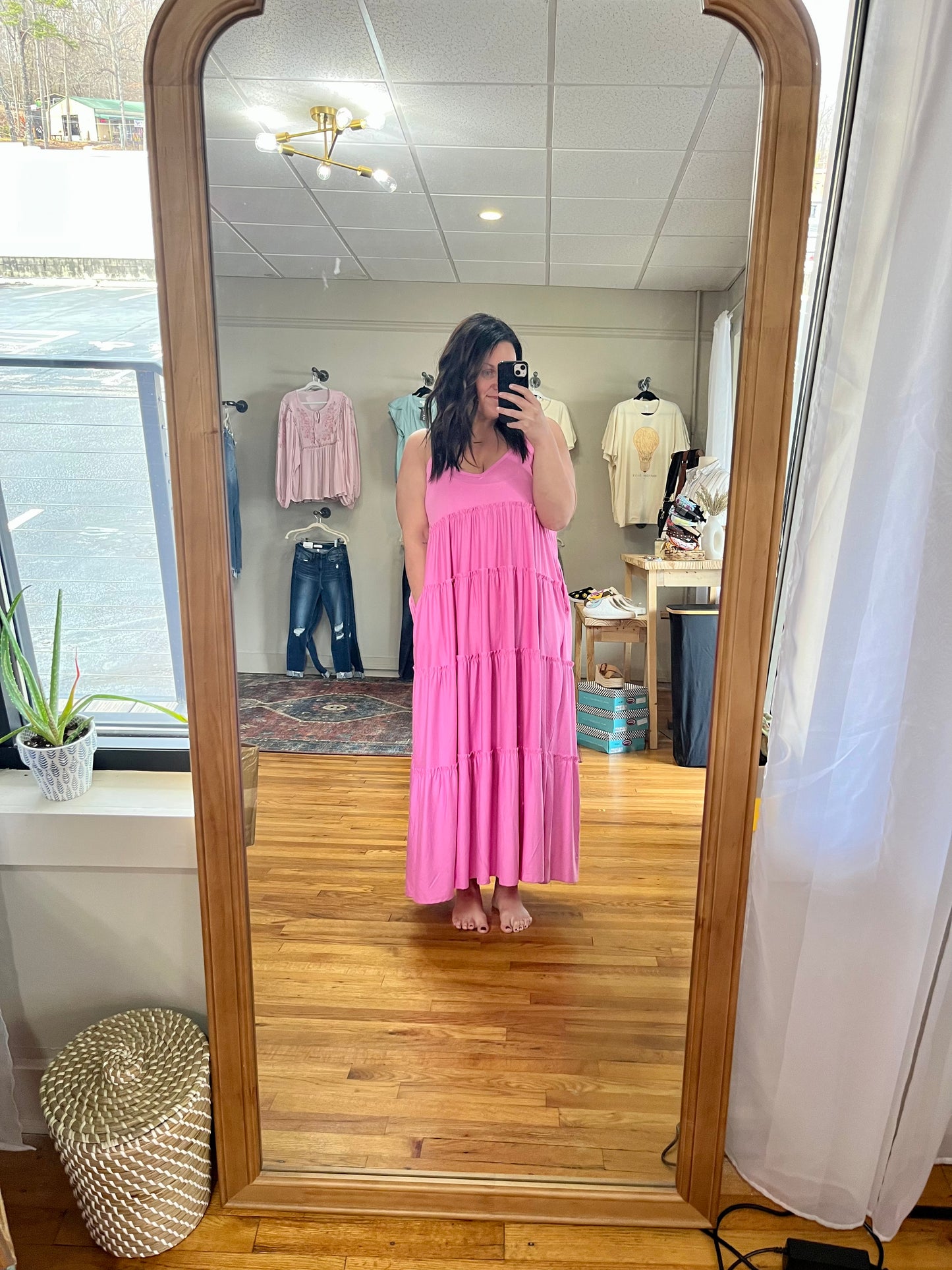 Candy pink maxi