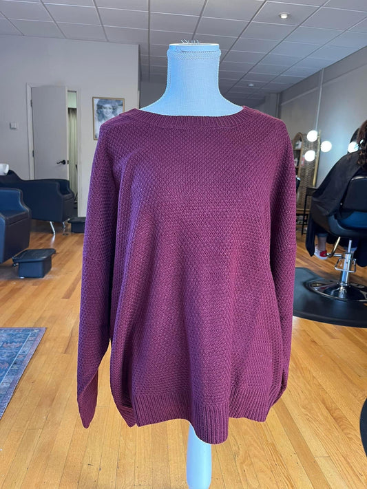 Burgundy sweater