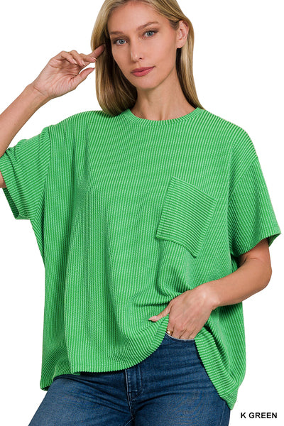Kelly green top