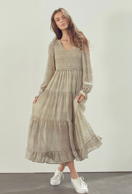Floral midi dress