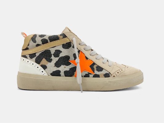 Leopard star sneakers