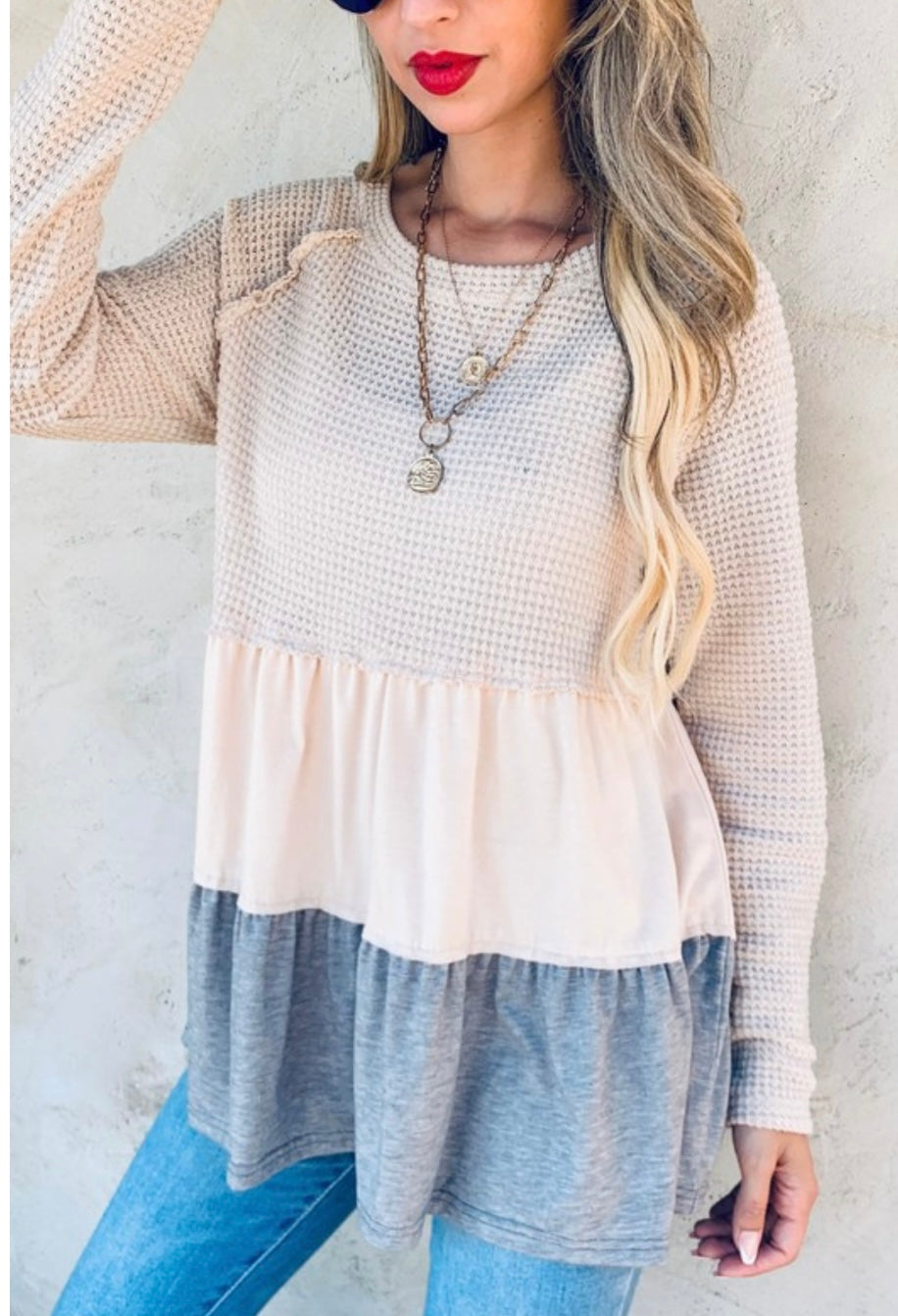Waffle tiered top